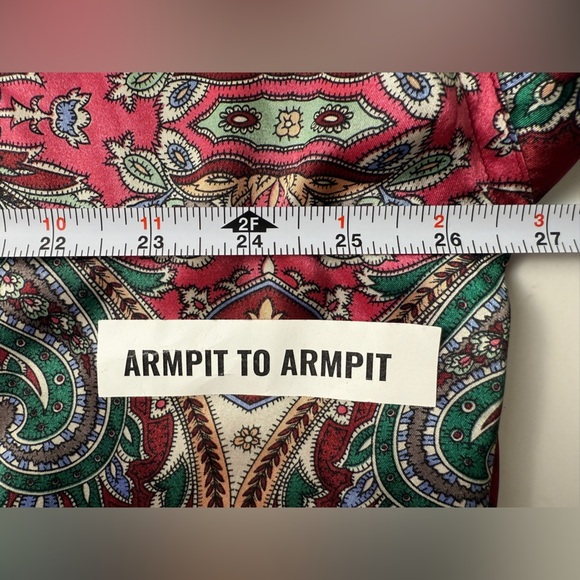 VTG Victoria's Secret Paisley Terry Cloth Lined Silky Robe LG SEE NOTES OLD MNY - Picture 12 of 14